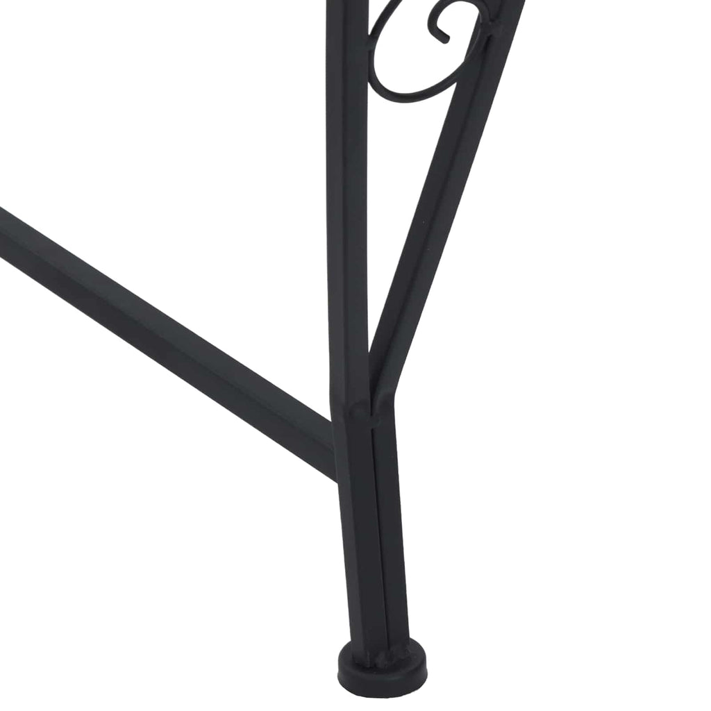 vidaXL Ławka Drzewna 4-Liczba miejsc 160 x 80 x 89 cm Stal Czarny