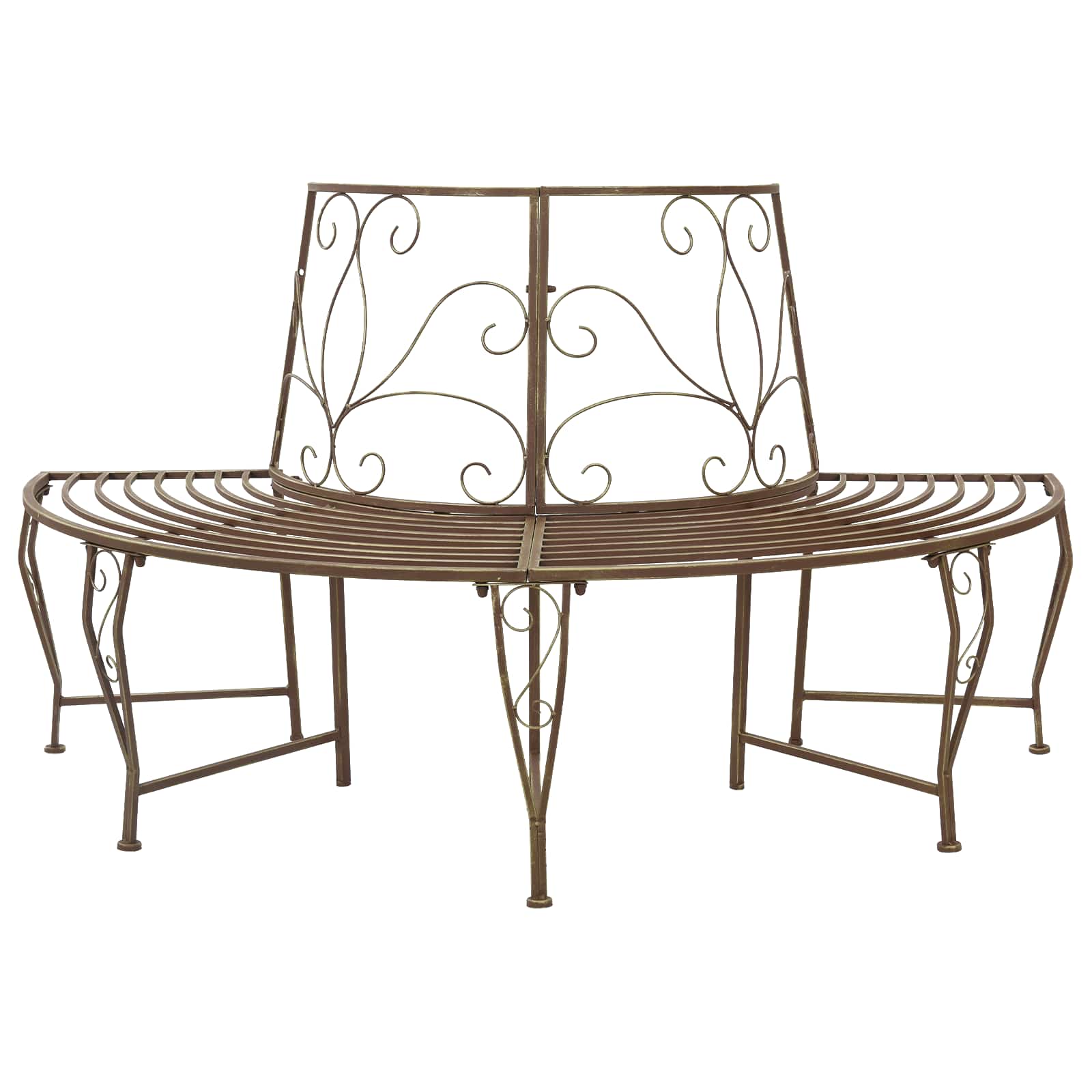 vidaXL Ławka Drzewna 4-Liczba miejsc 160 x 80 x 89 cm Stal