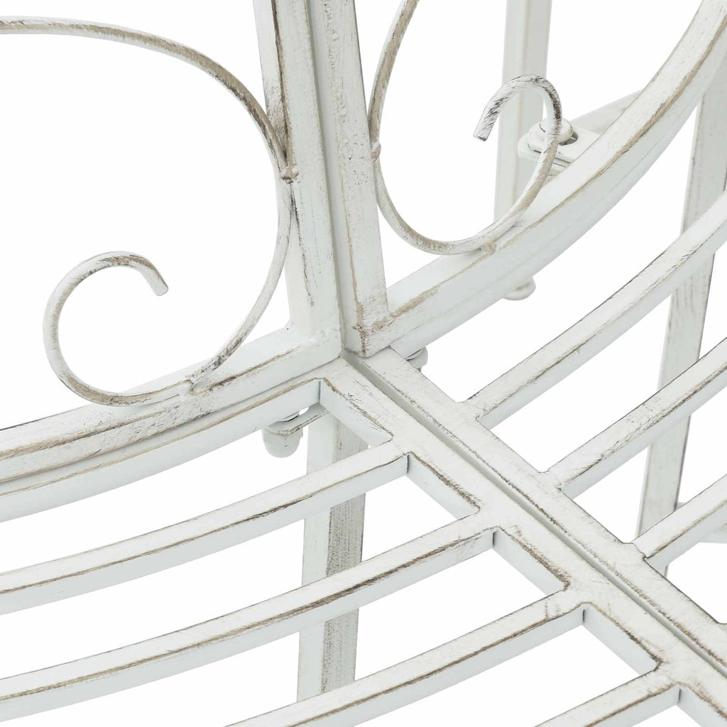 vidaXL Ławka Drzewna 4-Liczba miejsc 160 x 80 x 89 cm Stal