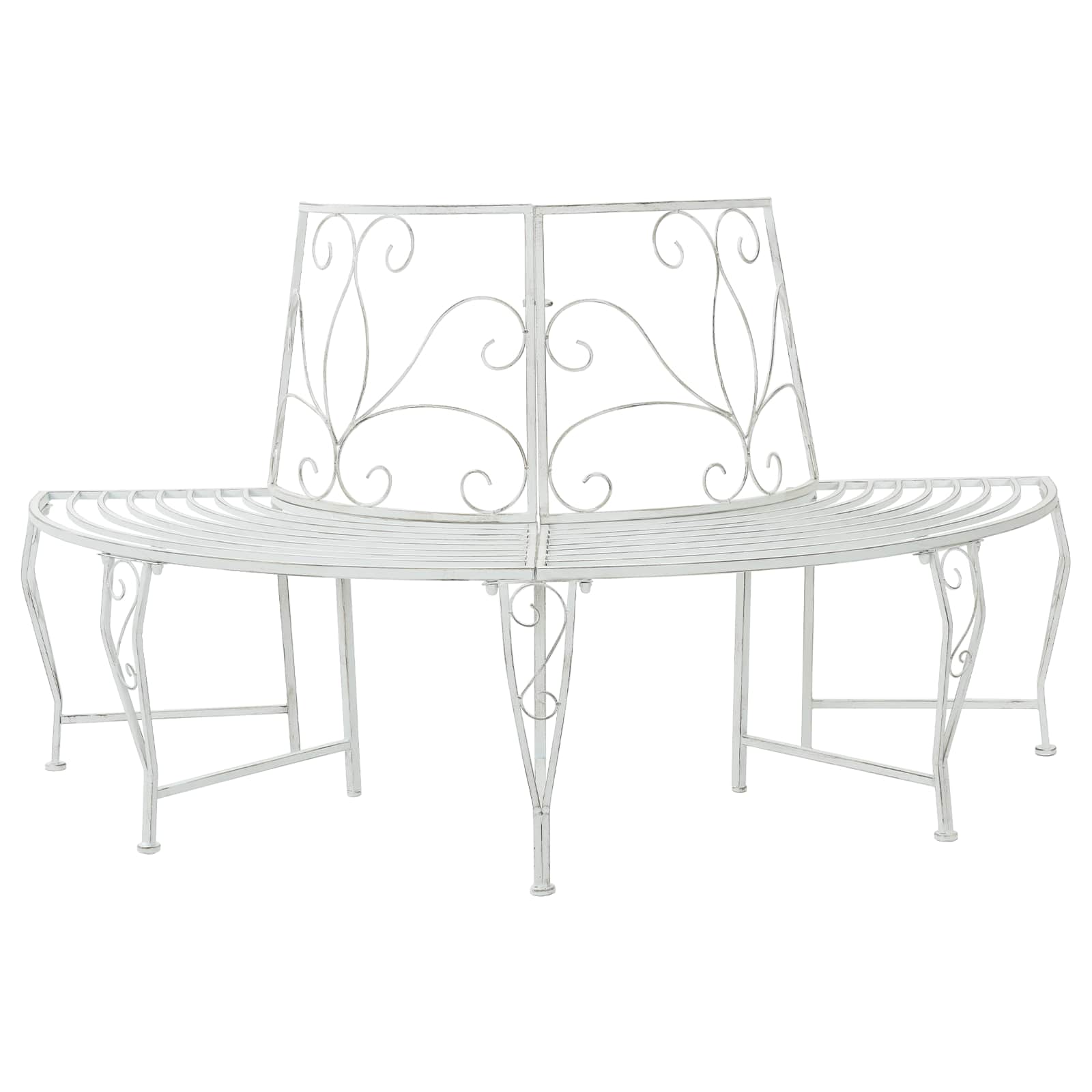 vidaXL Ławka Drzewna 4-Liczba miejsc 160 x 80 x 89 cm Stal