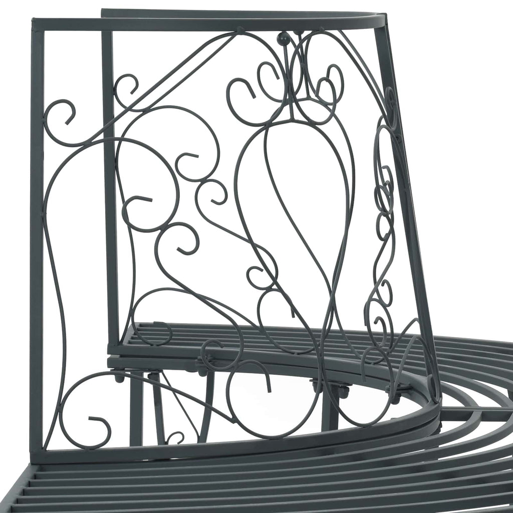 vidaXL Ławka Drzewna 4-Liczba miejsc 160 x 80 x 89 cm Stal