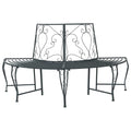 vidaXL Ławka Drzewna 4-Liczba miejsc 160 x 80 x 89 cm Stal