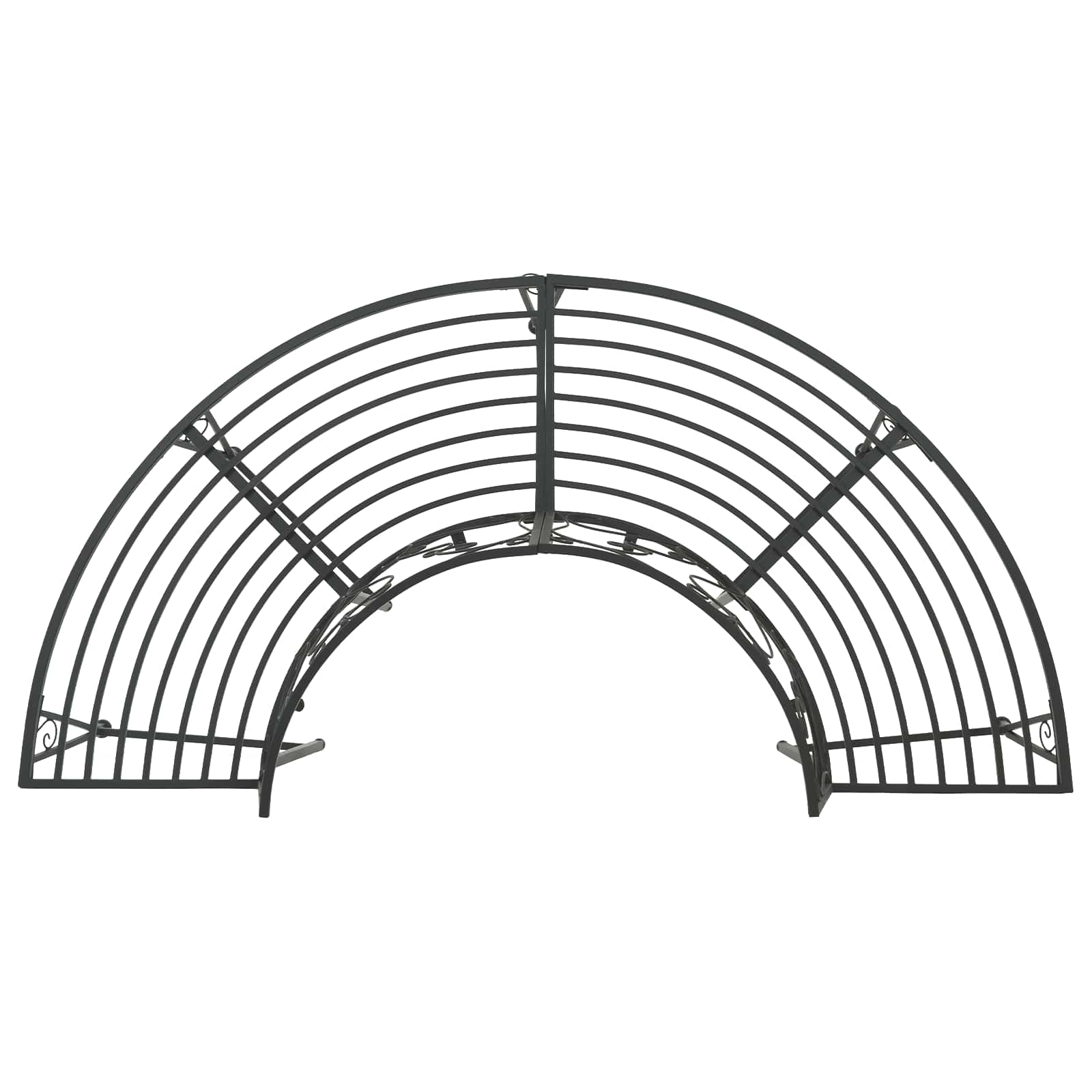 vidaXL Ławka Drzewna 4-Liczba miejsc 160 x 80 x 89 cm Stal Czarny