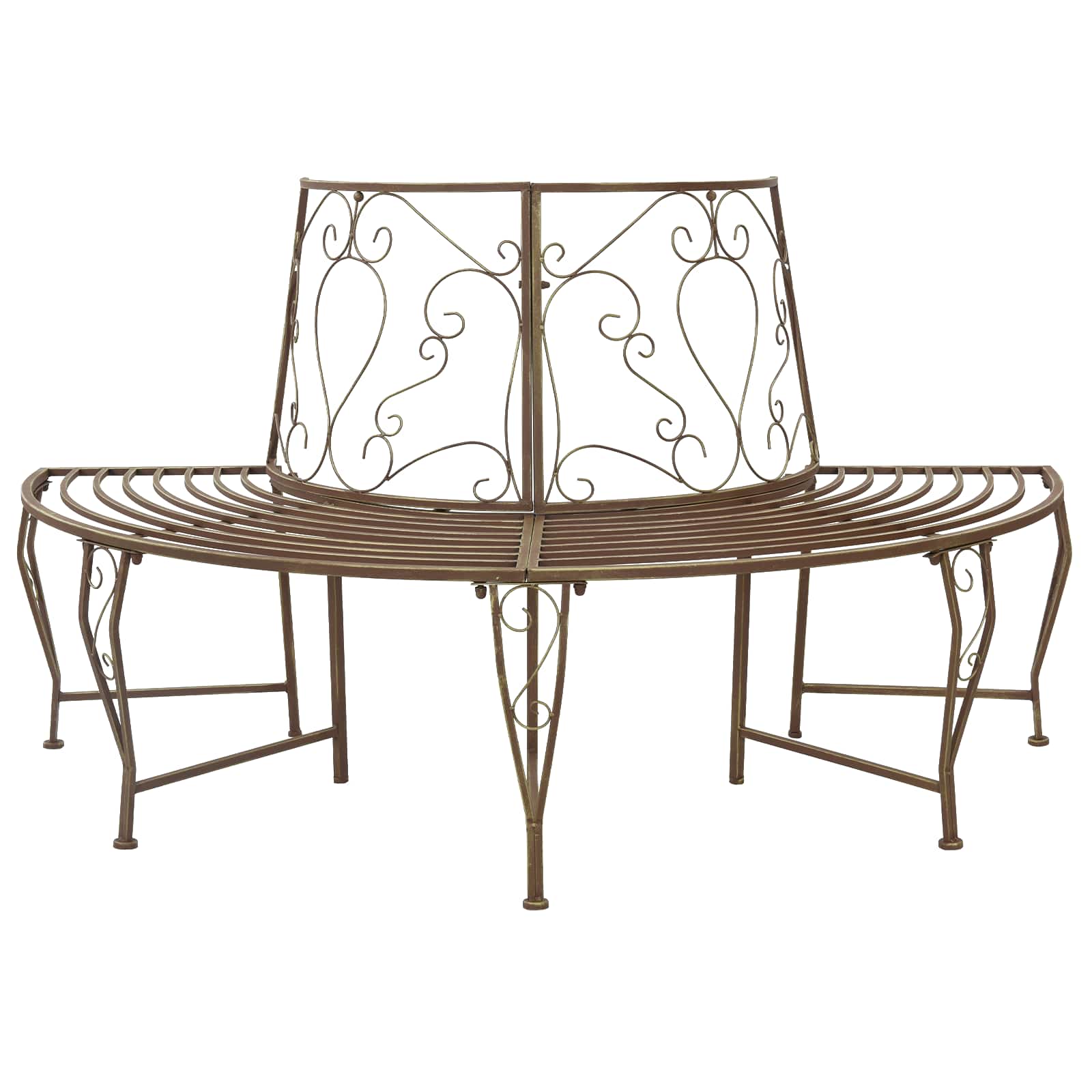 vidaXL Ławka Drzewna 4-Liczba miejsc 160 x 80 x 89 cm Stal
