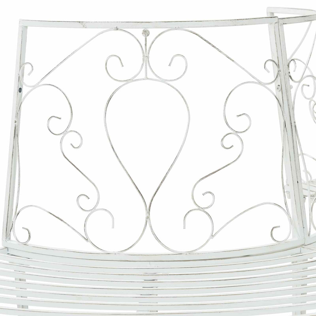 vidaXL Ławka Drzewna 4-Liczba miejsc 160 x 80 x 89 cm Stal