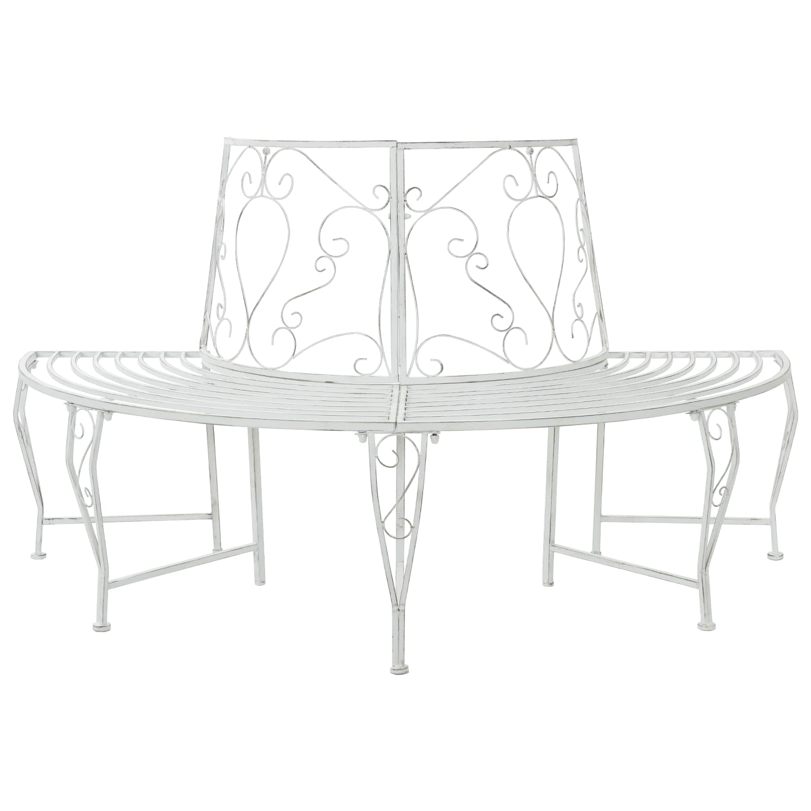 vidaXL Ławka Drzewna 4-Liczba miejsc 160 x 80 x 89 cm Stal