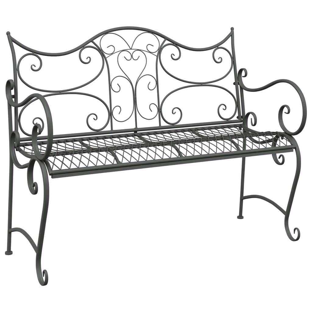 vidaXL Ławka ogrodowa 2-Liczba miejsc 114 x 56,5 x 90 cm Stal