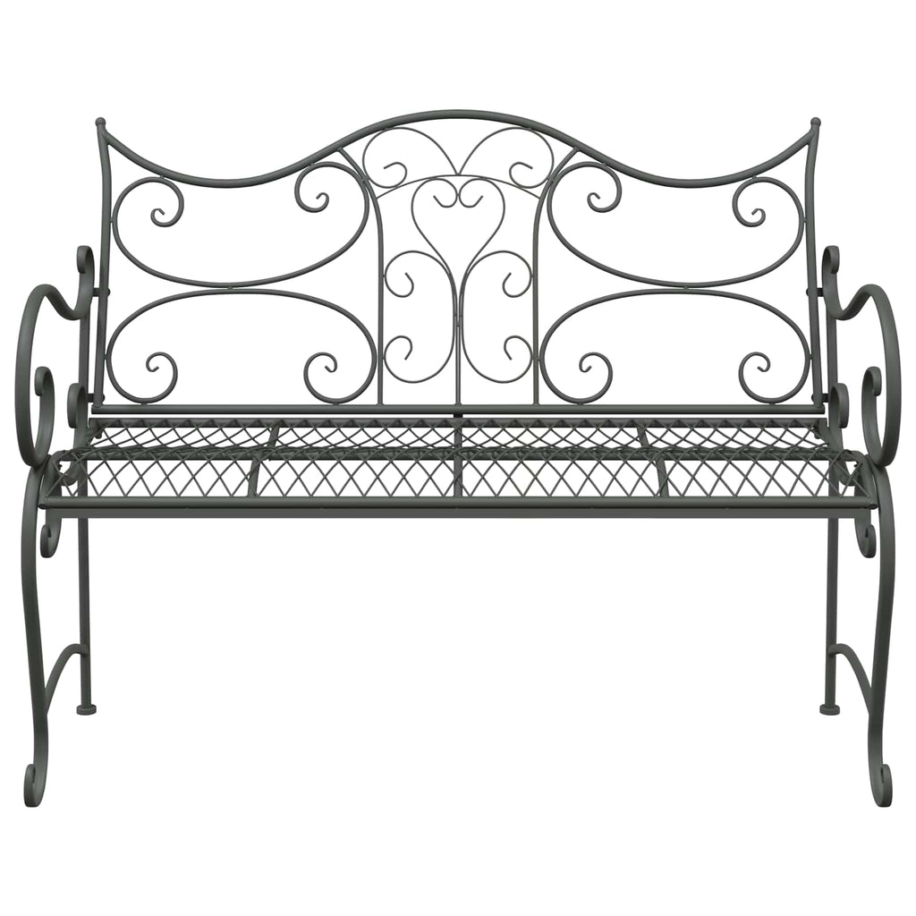 vidaXL Ławka ogrodowa 2-Liczba miejsc 114 x 56,5 x 90 cm Stal