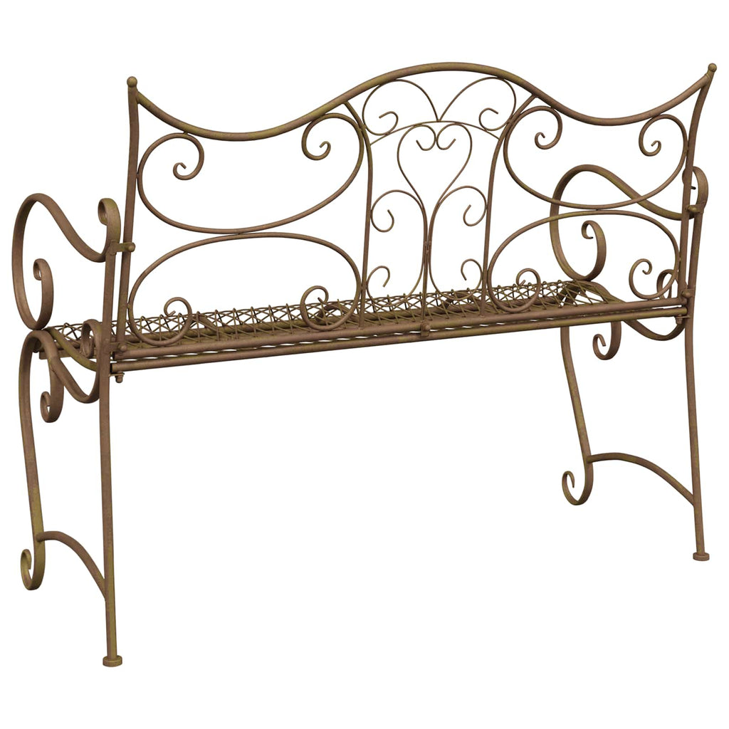 vidaXL Ławka ogrodowa 2-Liczba miejsc 114 x 56,5 x 90 cm Stal