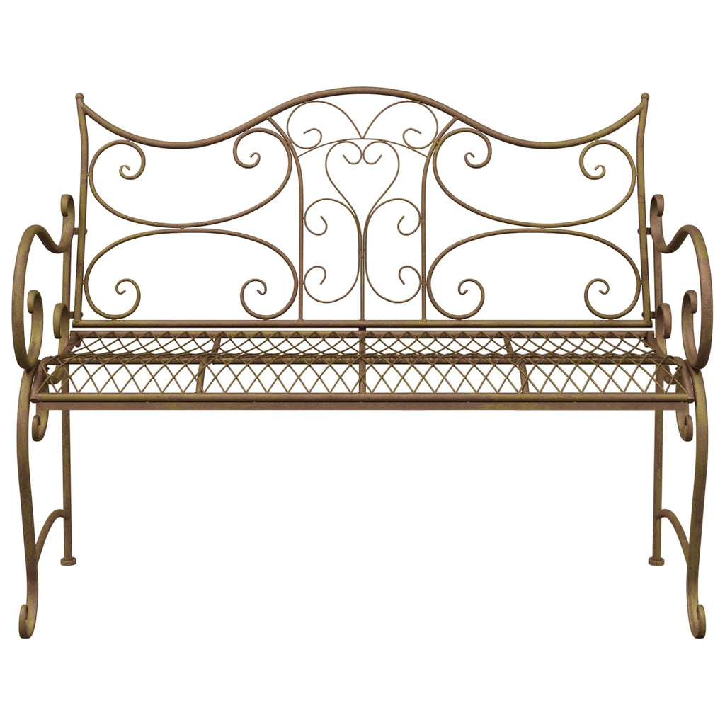 vidaXL Ławka ogrodowa 2-Liczba miejsc 114 x 56,5 x 90 cm Stal