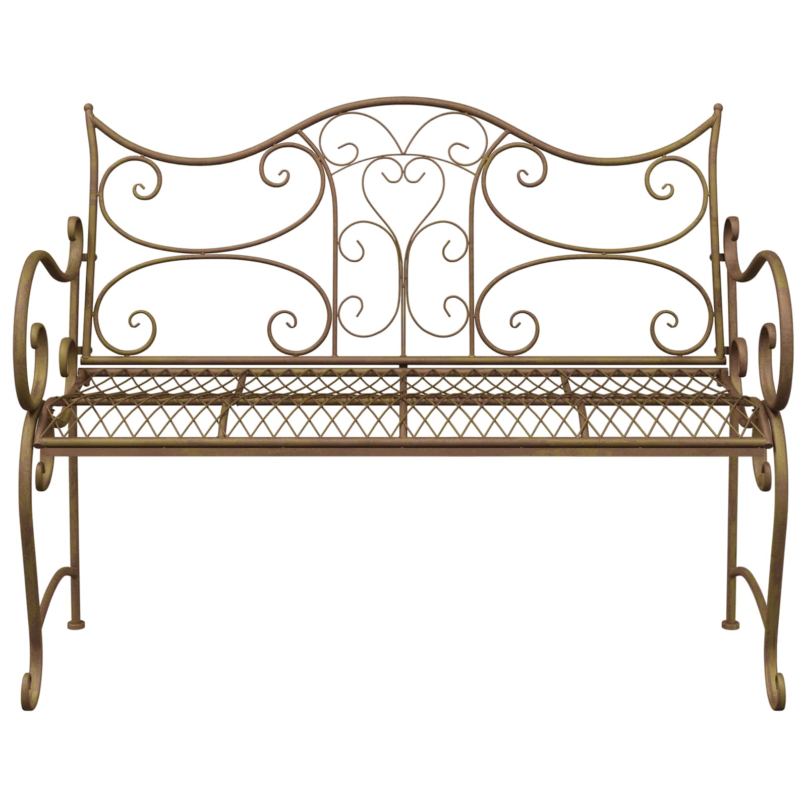 vidaXL Ławka ogrodowa 2-Liczba miejsc 114 x 56,5 x 90 cm Stal