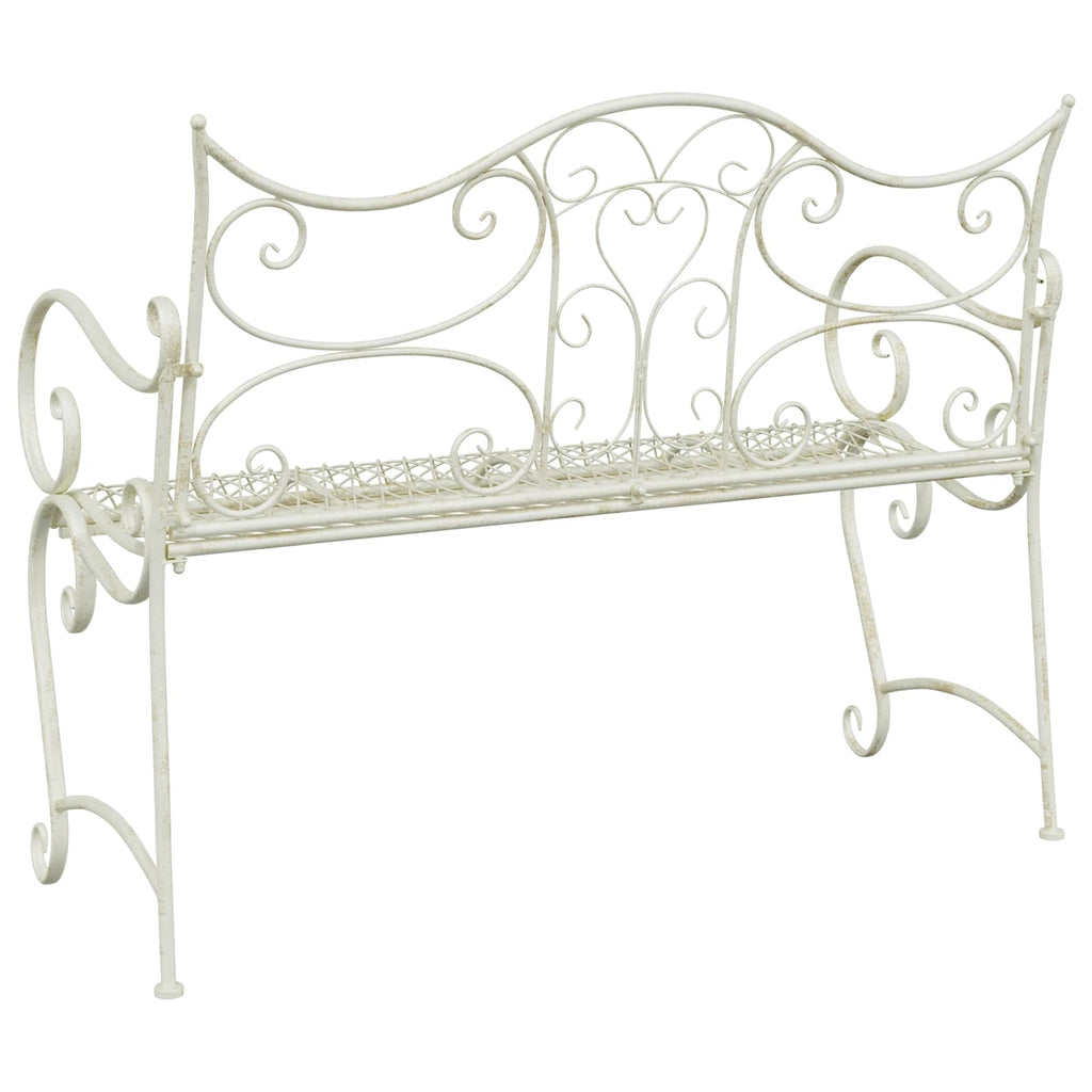 vidaXL Ławka ogrodowa 2-Liczba miejsc 114 x 56,5 x 90 cm Stal