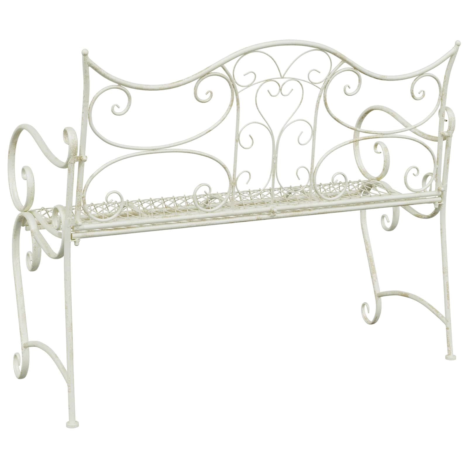 vidaXL Ławka ogrodowa 2-Liczba miejsc 114 x 56,5 x 90 cm Stal