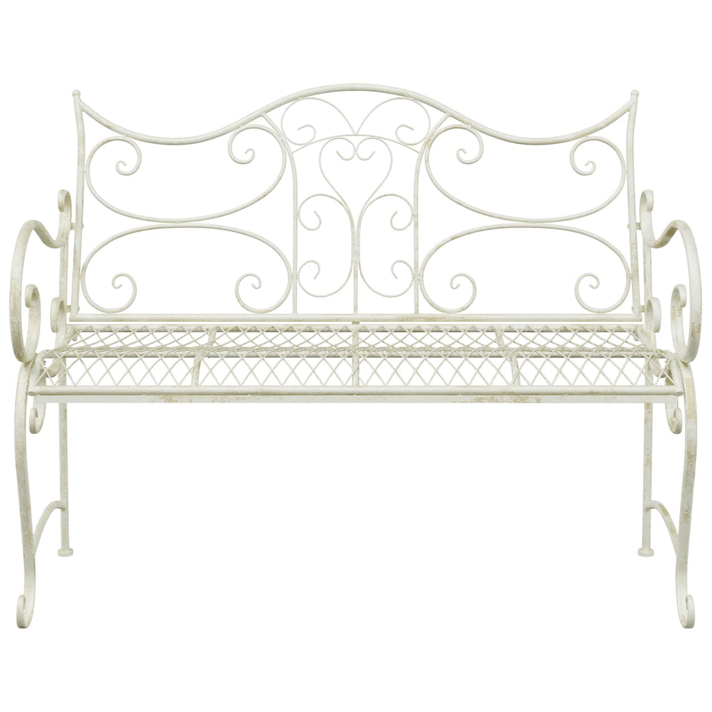 vidaXL Ławka ogrodowa 2-Liczba miejsc 114 x 56,5 x 90 cm Stal