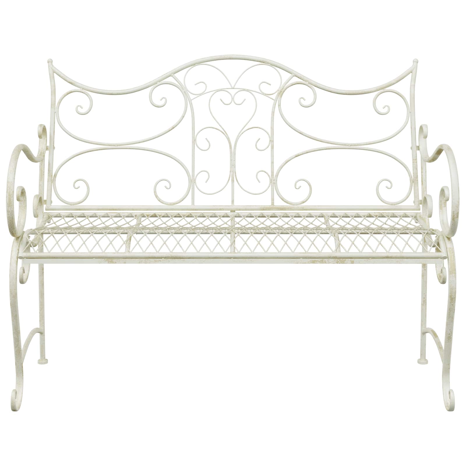 vidaXL Ławka ogrodowa 2-Liczba miejsc 114 x 56,5 x 90 cm Stal