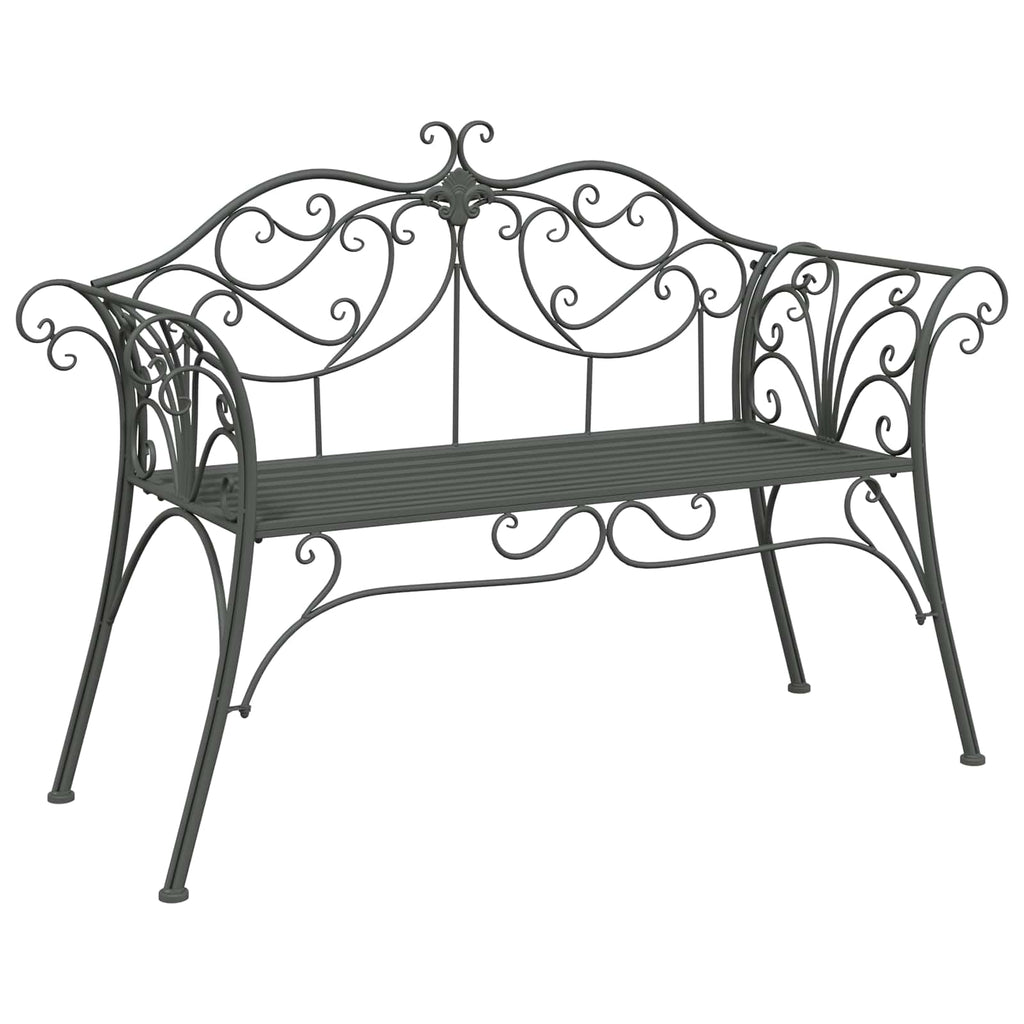 vidaXL Ławka ogrodowa 2-Liczba miejsc 130 x 47 x 90 cm Stal