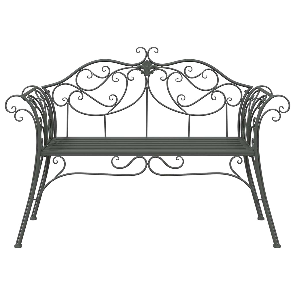 vidaXL Ławka ogrodowa 2-Liczba miejsc 130 x 47 x 90 cm Stal
