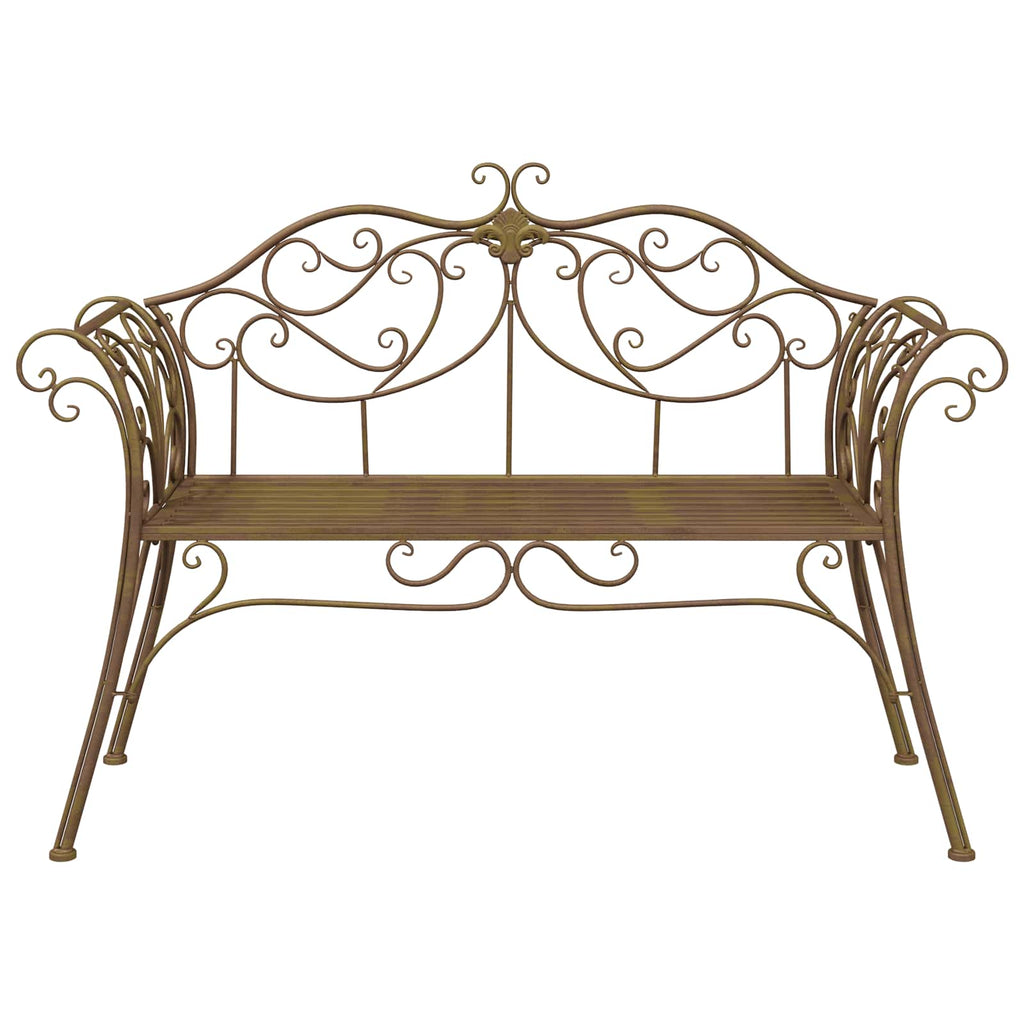 vidaXL Ławka ogrodowa 2-Liczba miejsc 130 x 47 x 90 cm Stal