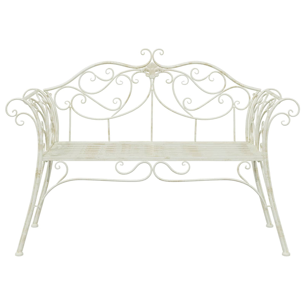 vidaXL Ławka ogrodowa 2-Liczba miejsc 130 x 47 x 90 cm Stal