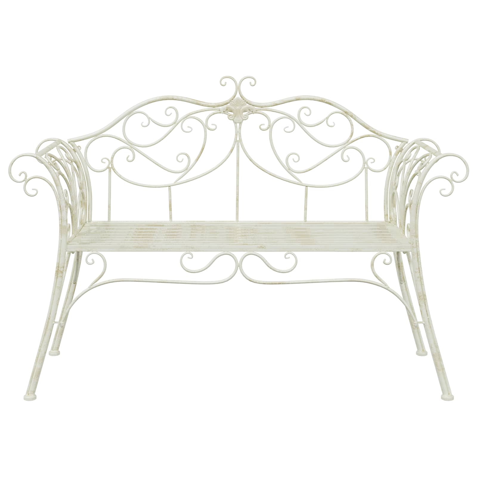 vidaXL Ławka ogrodowa 2-Liczba miejsc 130 x 47 x 90 cm Stal