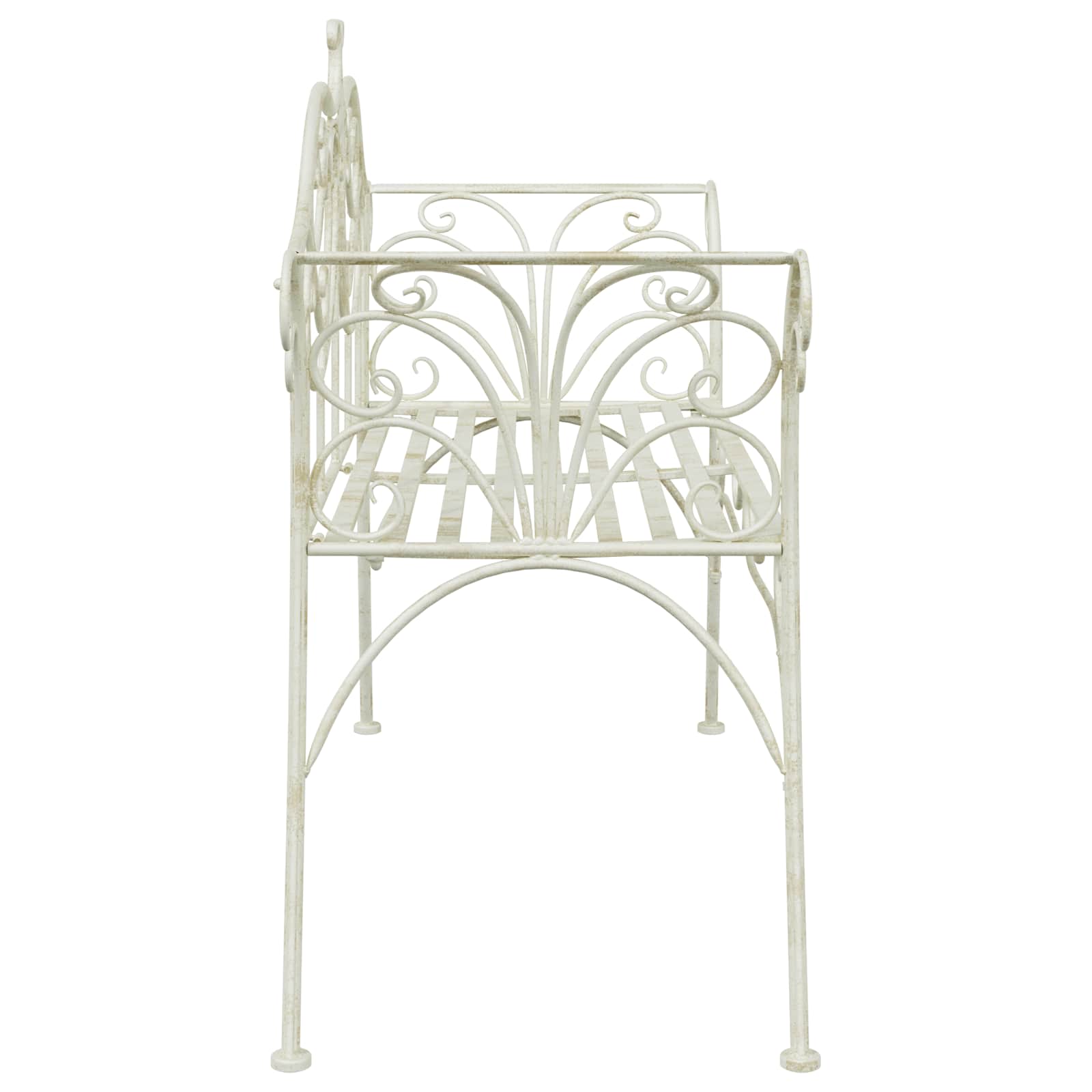 vidaXL Ławka ogrodowa 2-Liczba miejsc 130 x 47 x 90 cm Stal