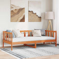 vidaXL Ramka łóżka Woskowy Brąz 90 x 190 cm Lite drewno sosnowe