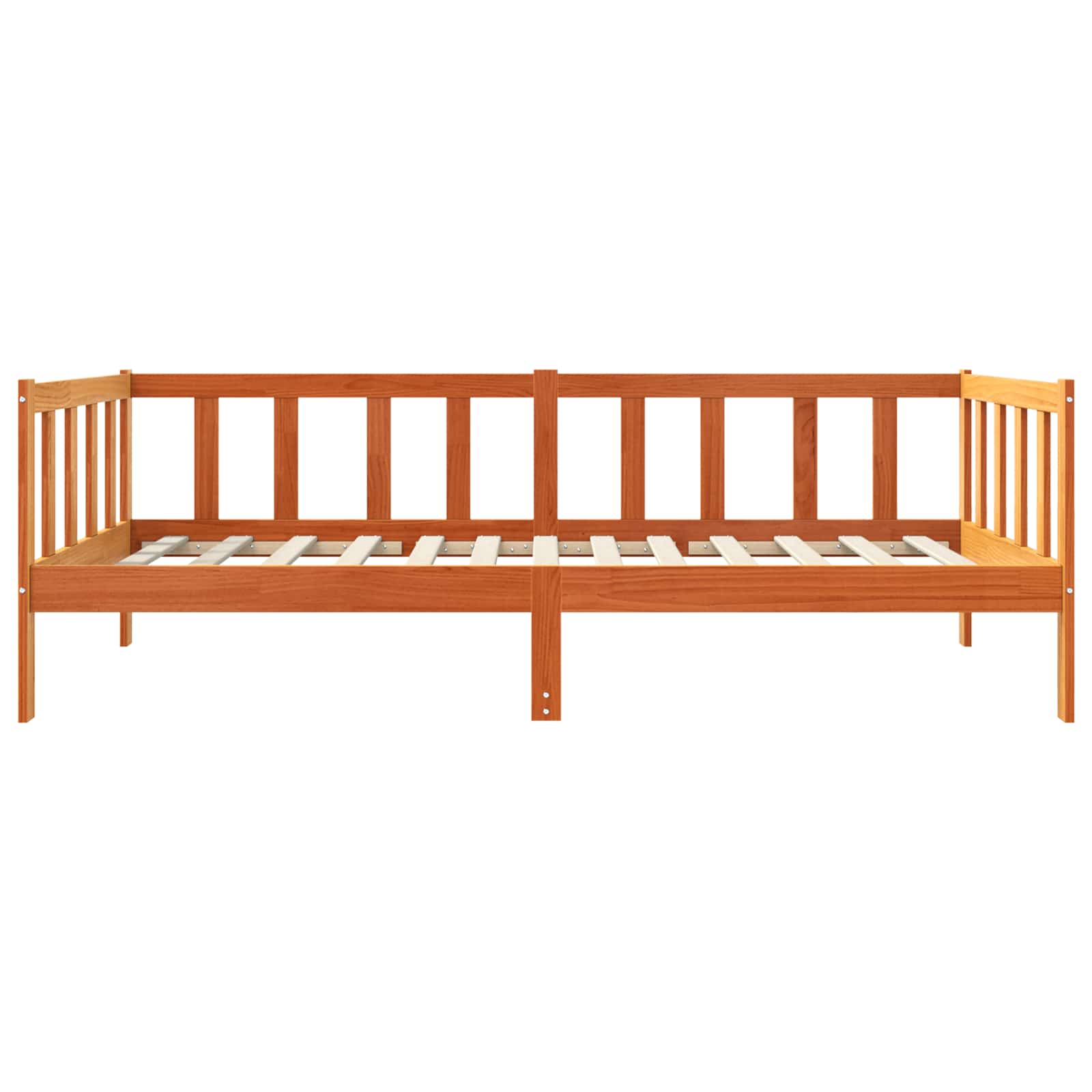 vidaXL Ramka łóżka Woskowy Brąz 90 x 190 cm Lite drewno sosnowe