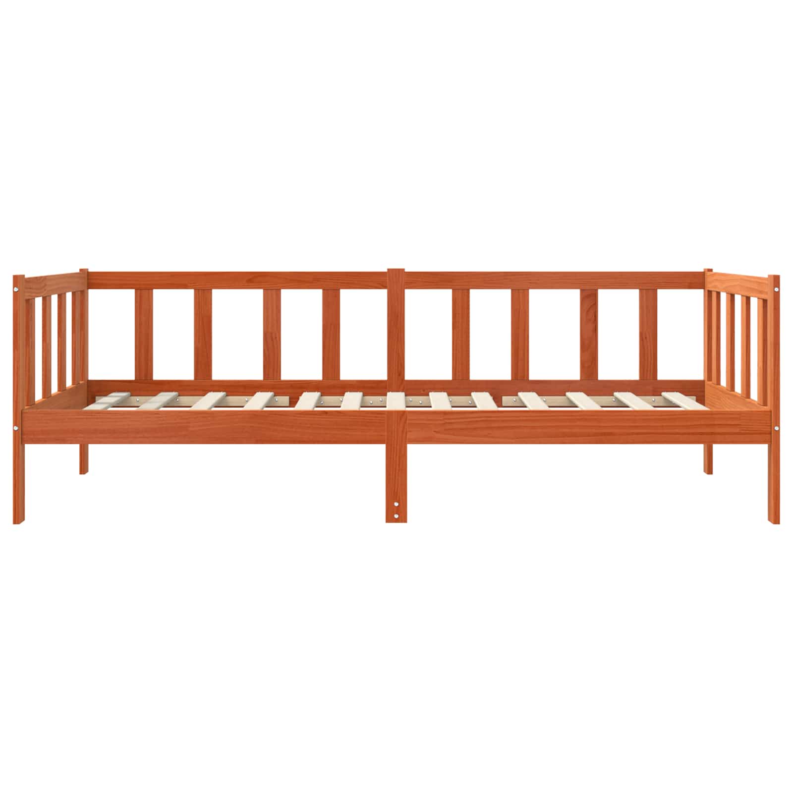 vidaXL Ramka łóżka Woskowy Brąz 80 x 200 cm Lite drewno sosnowe
