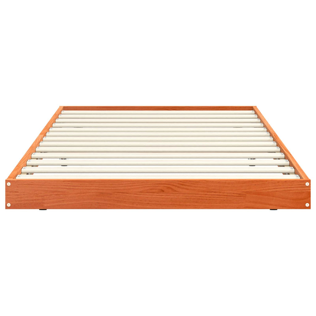 vidaXL Ramka łóżka Woskowy Brąz 90 x 200 cm Lite drewno sosnowe