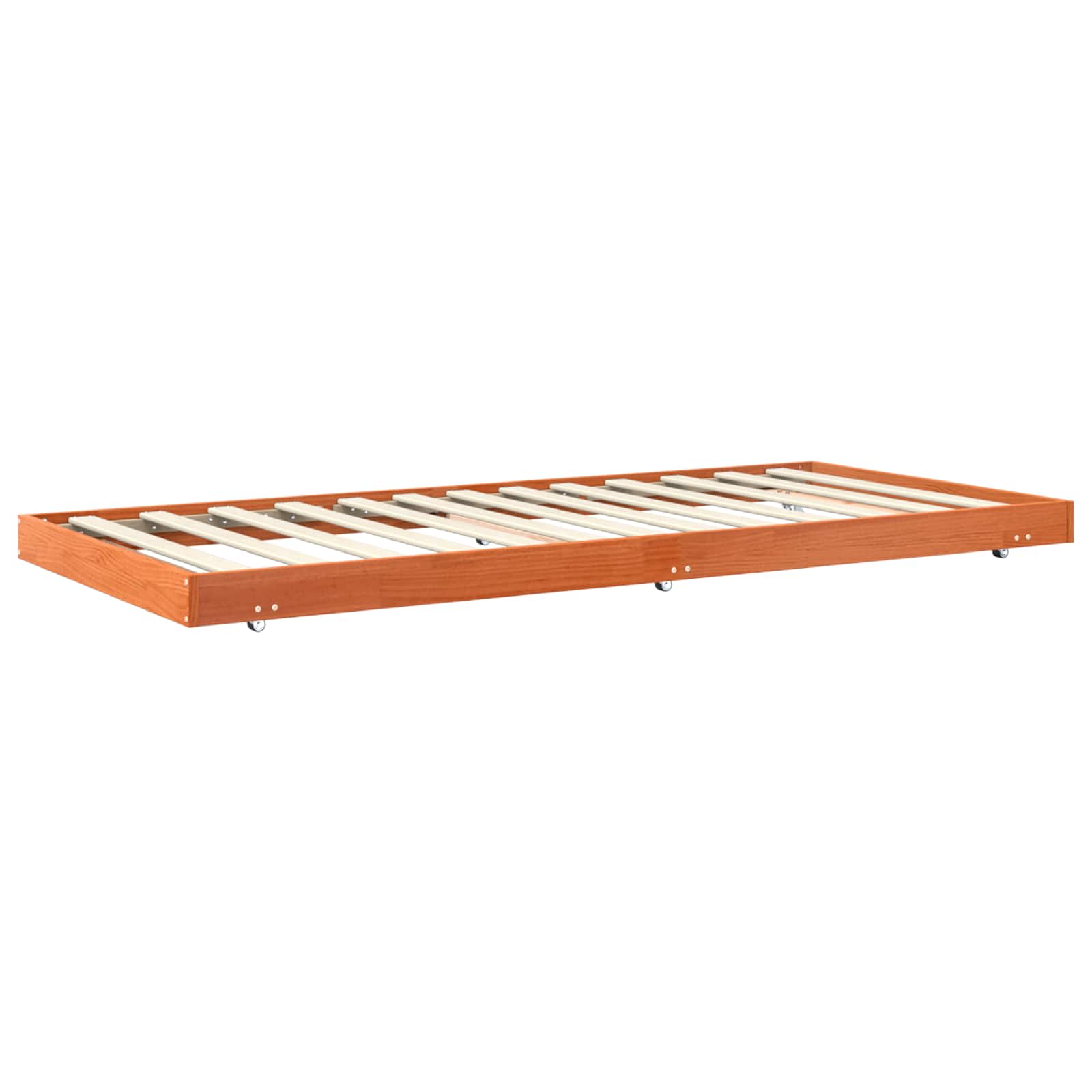 vidaXL Ramka łóżka Woskowy Brąz 80 x 200 cm Lite drewno sosnowe