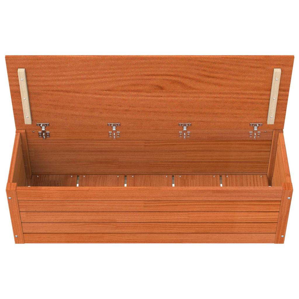 vidaXL Skrzynia do przechowywania Woskowy Brąz 109 x 36,5 x 33 cm