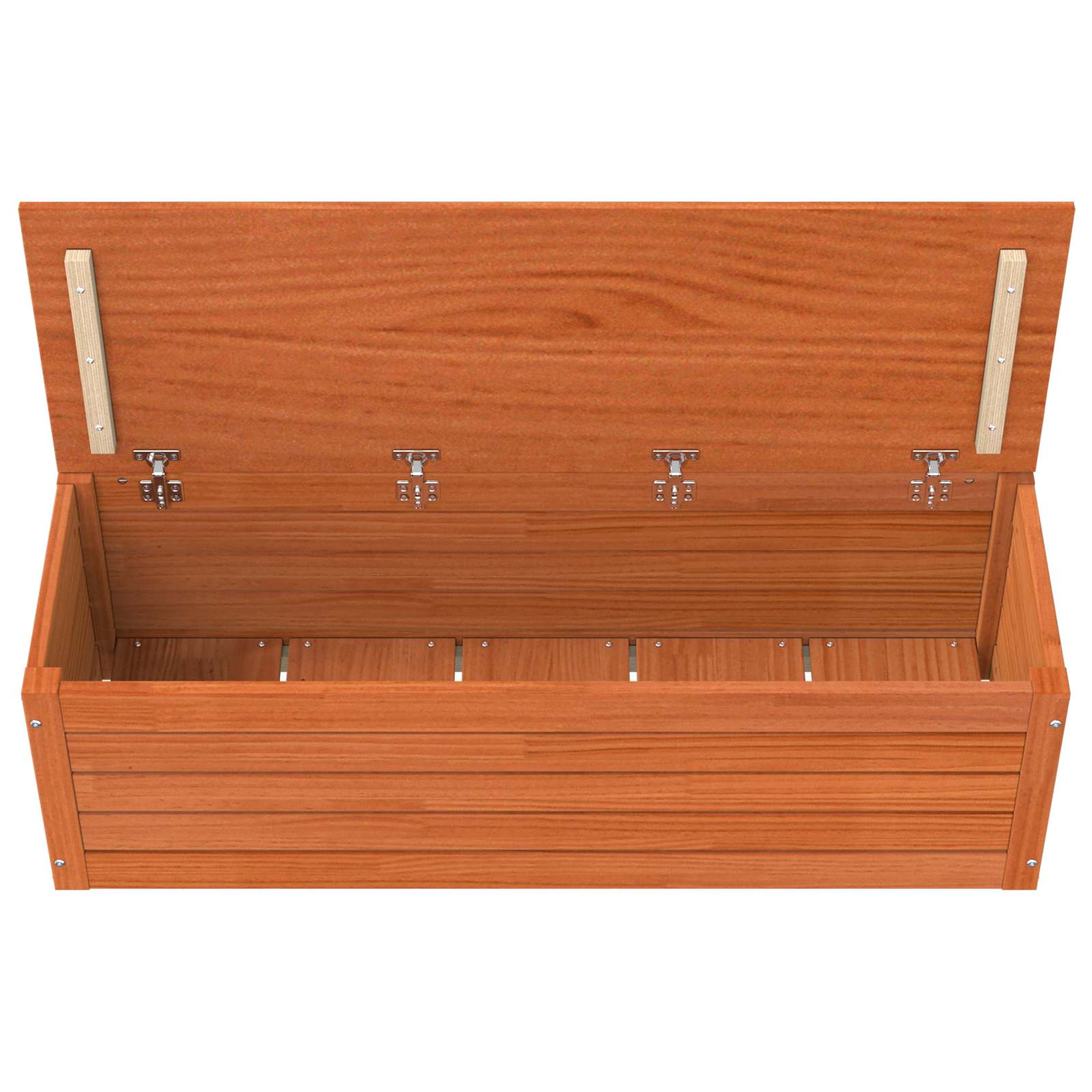 vidaXL Skrzynia do przechowywania Woskowy Brąz 109 x 36,5 x 33 cm