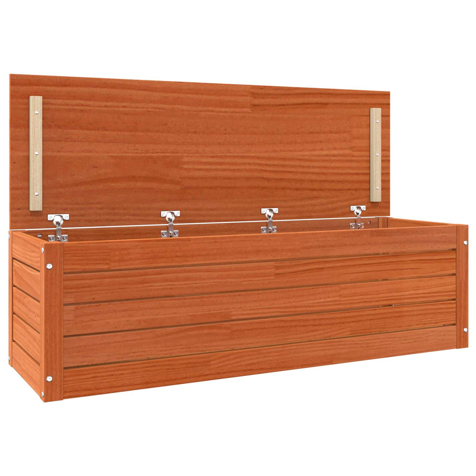 vidaXL Skrzynia do przechowywania Woskowy Brąz 109 x 36,5 x 33 cm