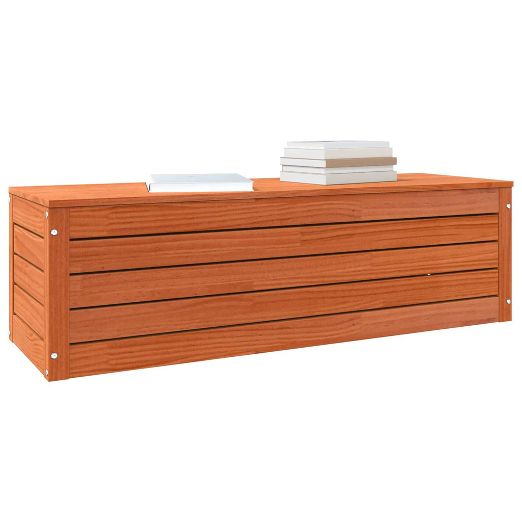 vidaXL Skrzynia do przechowywania Woskowy Brąz 109 x 36,5 x 33 cm