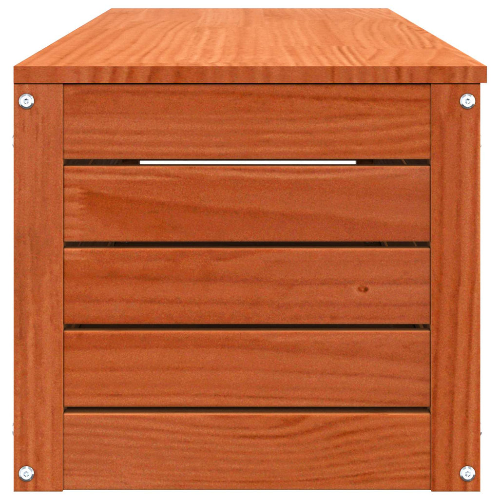 vidaXL Skrzynia do przechowywania Woskowy Brąz 109 x 36,5 x 33 cm