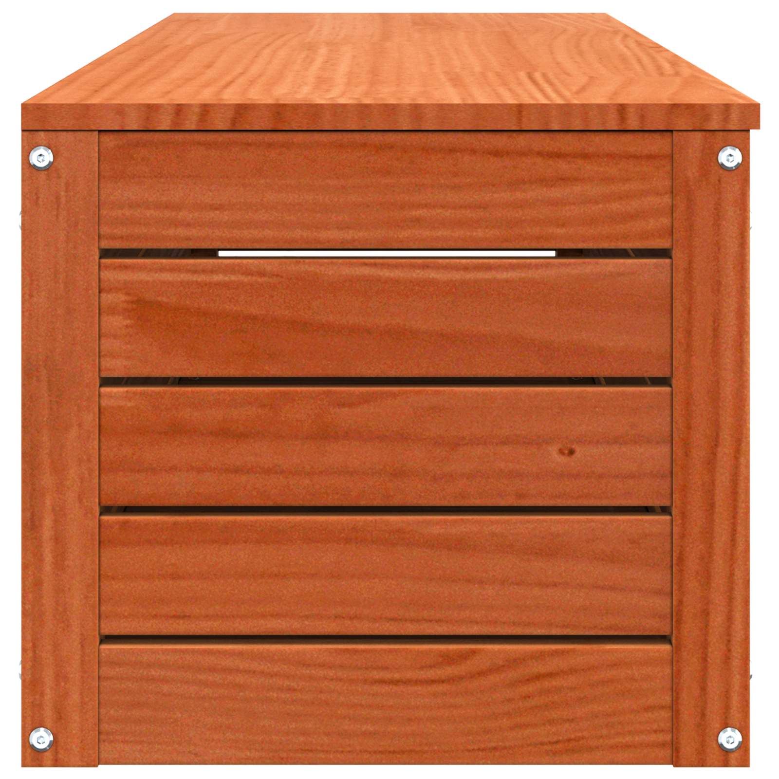 vidaXL Skrzynia do przechowywania Woskowy Brąz 109 x 36,5 x 33 cm
