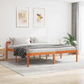 vidaXL Ramka łóżka Woskowy Brąz 180 x 200 cm Lite drewno sosnowe