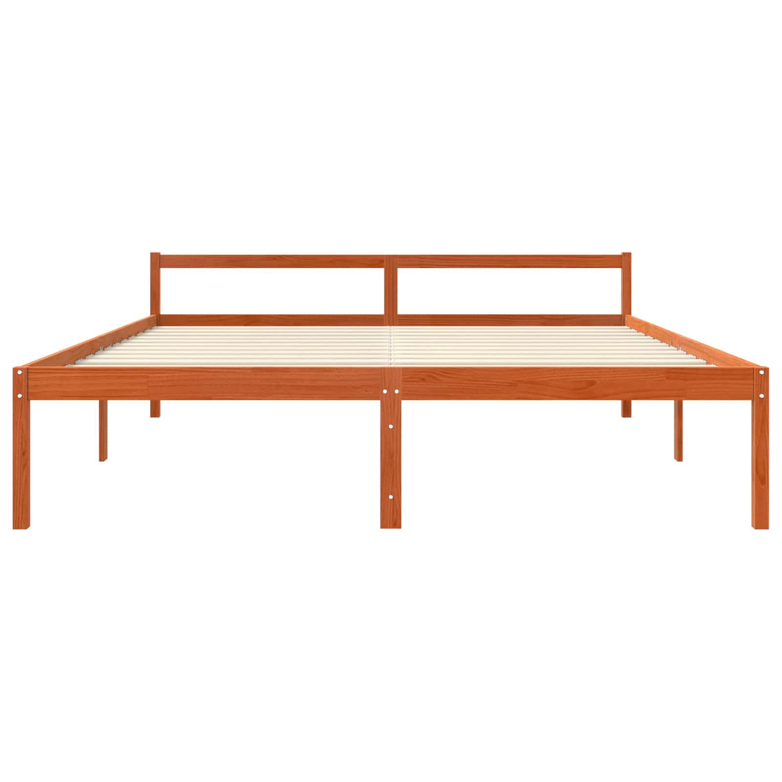 vidaXL Ramka łóżka Woskowy Brąz 180 x 200 cm Lite drewno sosnowe