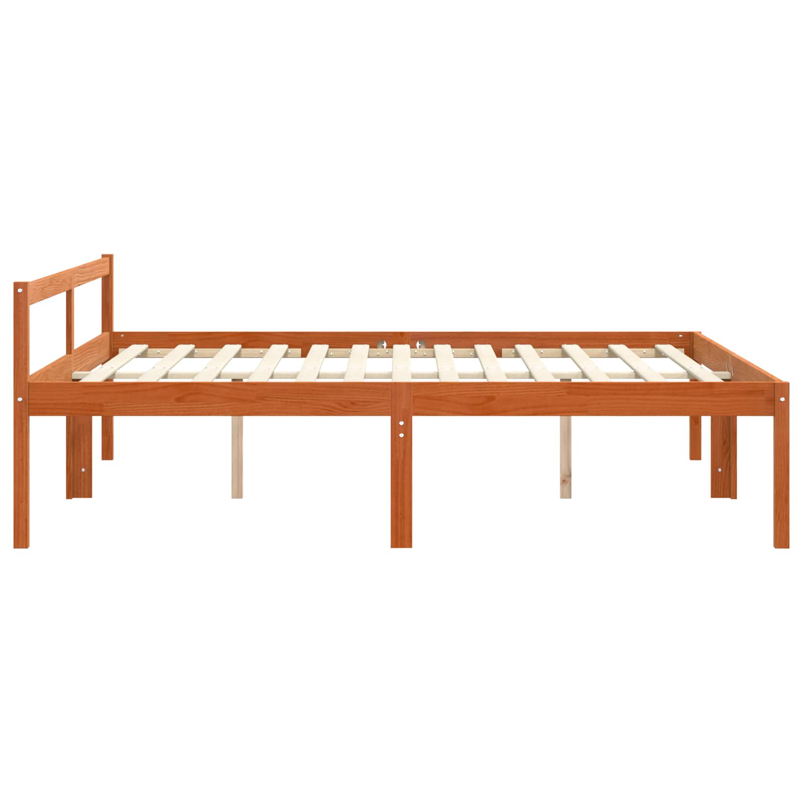 vidaXL Ramka łóżka Woskowy Brąz 180 x 200 cm Lite drewno sosnowe