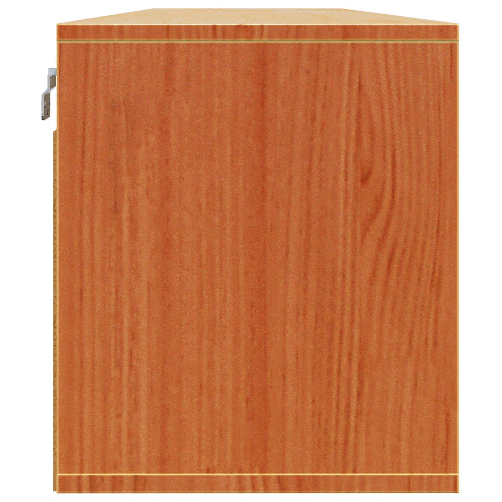 vidaXL Szafka ścienna z półką 2 pcs Woskowy Brąz 80 x 30 x 35 cm