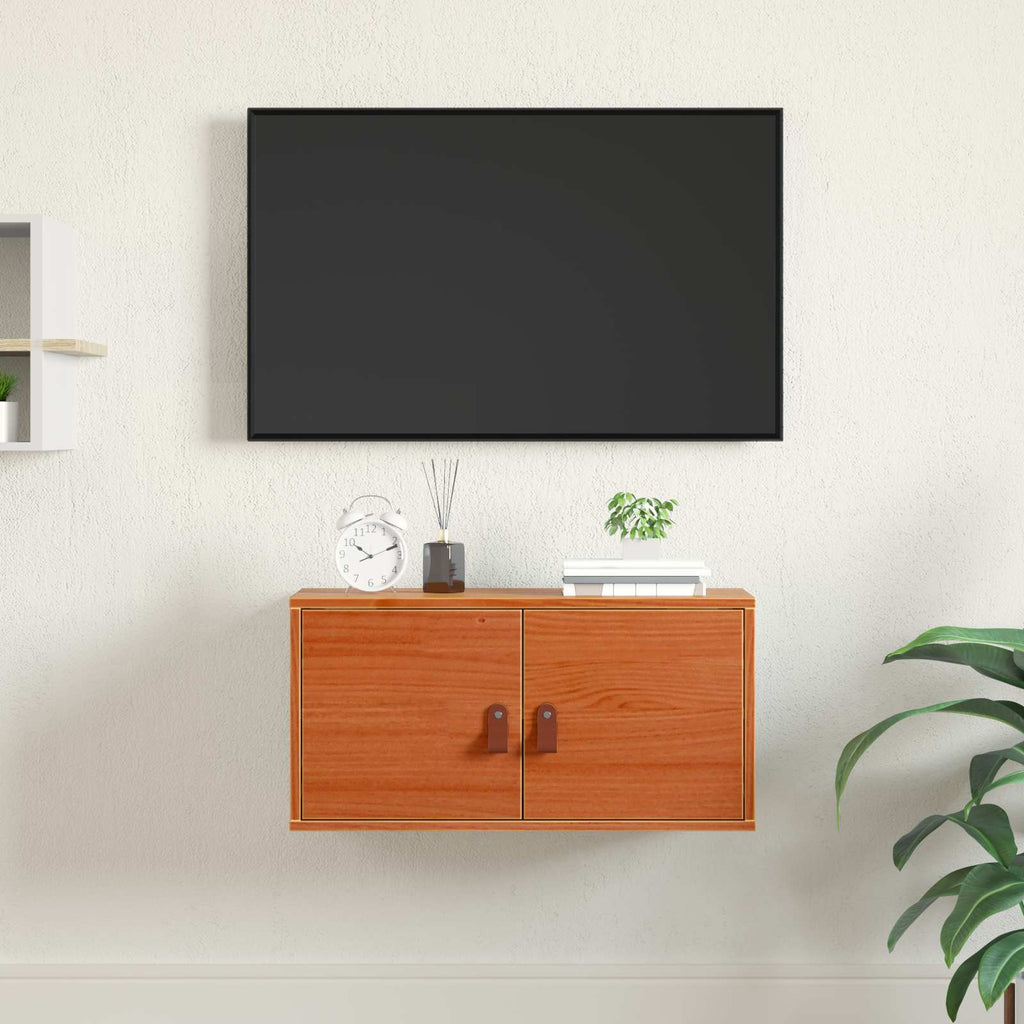 vidaXL Szafka ścienna Woskowy Brąz 60 x 30 x 30 cm Lite drewno sosnowe