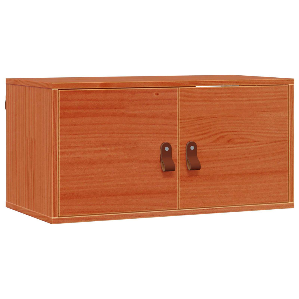 vidaXL Szafka ścienna z półką 2 pcs Woskowy Brąz 60 x 30 x 30 cm