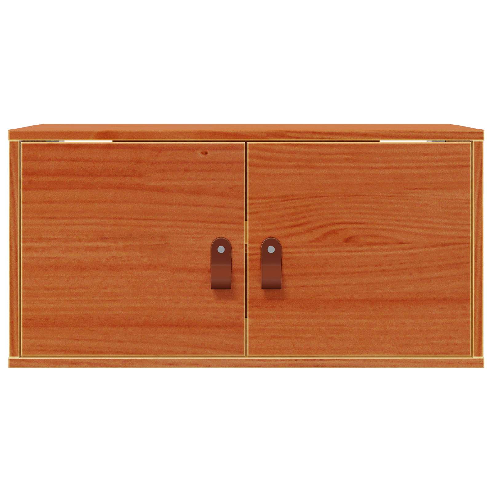 vidaXL Szafka ścienna z półką 2 pcs Woskowy Brąz 60 x 30 x 30 cm