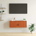 vidaXL Szafka ścienna Woskowy Brąz 80 x 30 x 30 cm Lite drewno sosnowe