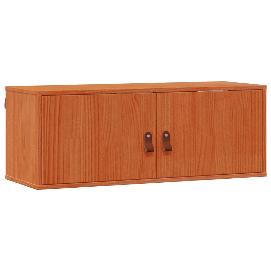 vidaXL Szafka ścienna z półką 2 pcs Woskowy Brąz 80 x 30 x 30 cm