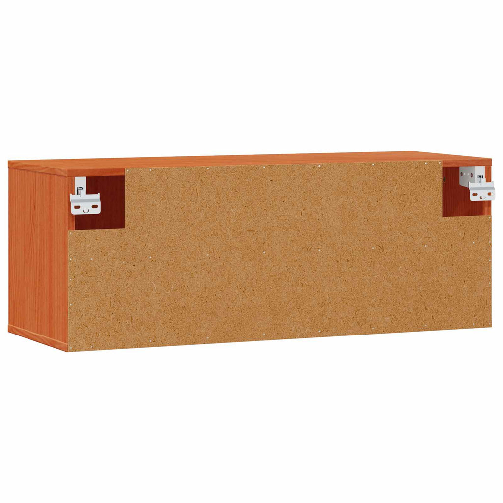 vidaXL Szafka ścienna z półką 2 pcs Woskowy Brąz 80 x 30 x 30 cm