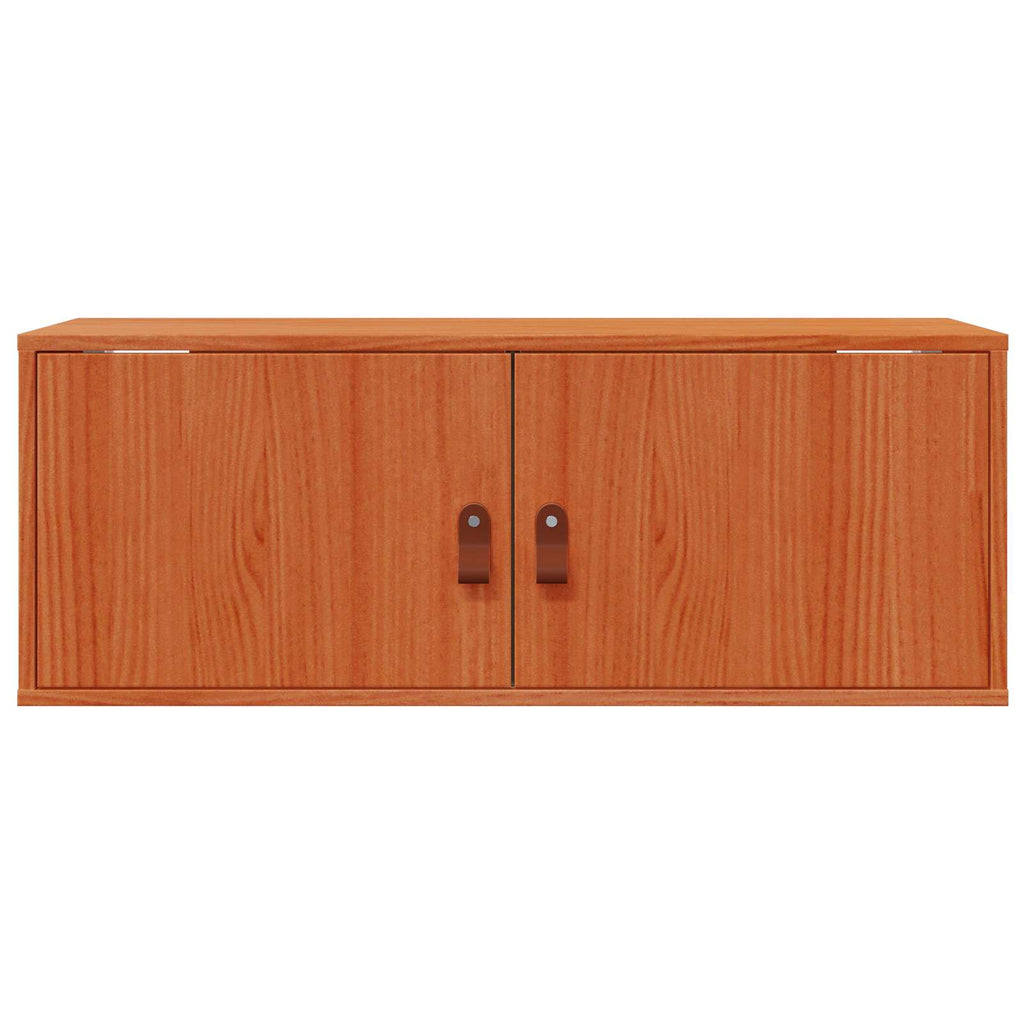 vidaXL Szafka ścienna z półką 2 pcs Woskowy Brąz 80 x 30 x 30 cm