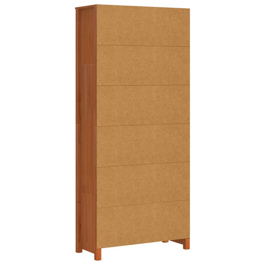 vidaXL Szafka na książki Woskowy Brąz 80 x 35 x 183 cm