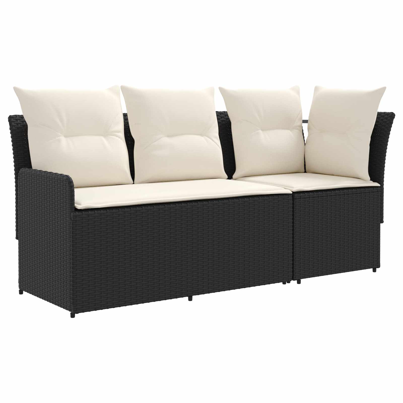 vidaXL Sofa ogrodowa z podłokietnikami i sofą narożną 2 Sztuka