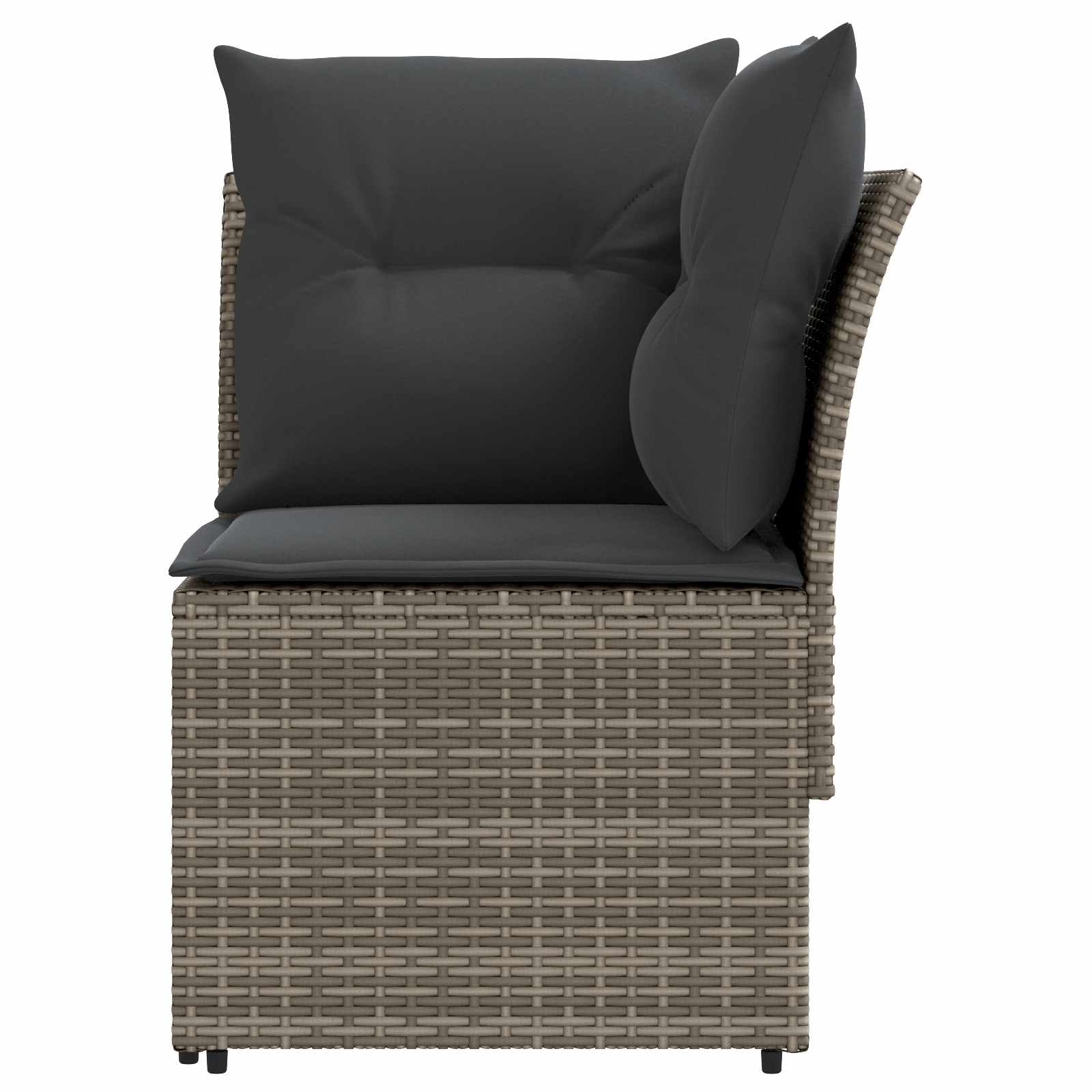 vidaXL Sofa ogrodowa z podłokietnikami i sofą narożną 2 Sztuka